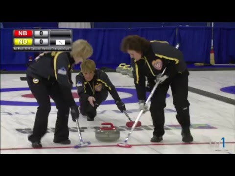 2016 Canadian Senior Curling Championship - NB vs NO (Women)