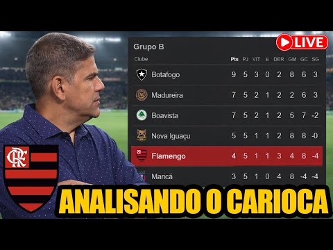 O QUE O FLAMENGO PRECISA PARA SE CLASSIFICAR NO CARIOCA? LIVE COM JG.