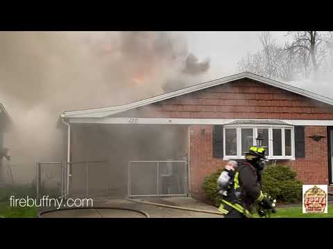 ‪Depew FD 2 Alarm Fire: 120 Norman Avenue