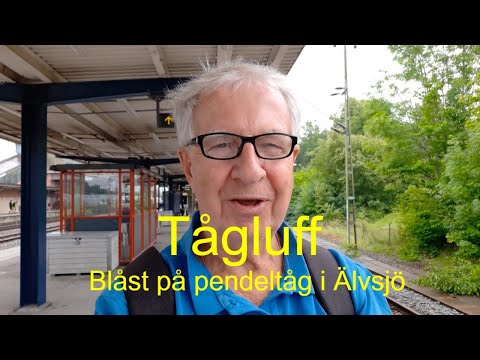 2021-07-07 TÅGLUFF - Blåst på pendeltåg i Älvsjö