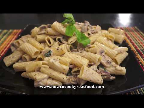 How to make easy Creamy mushroom Pasta - Italian Food...