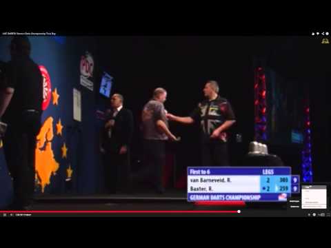 German Darts Championship Quarter-Finals Raymond van Barneveld v Ronnie Baxter