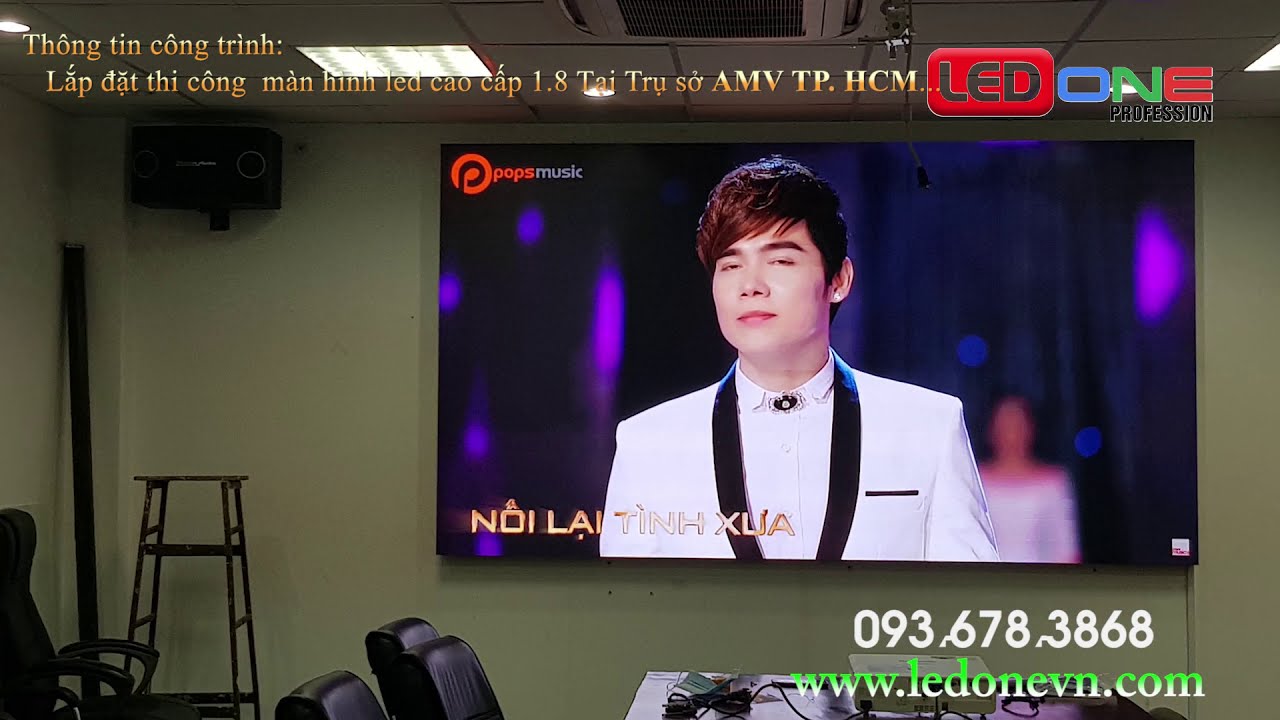 Tập đoàn Y tế Đức Minh - AMV | Ledone thi công dự án thầu màn hình Led COB P1.8 phòng Họp trực tuyến