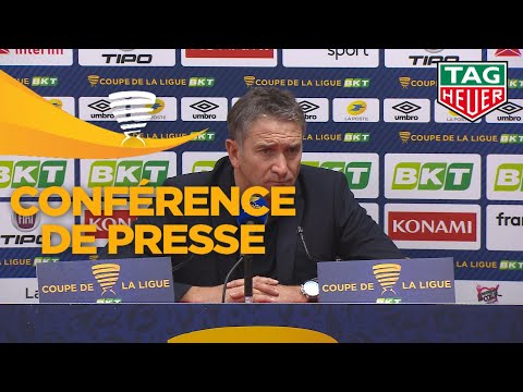 Conférence de presse Nîmes Olympique - RC Lens ( 3-0 ) (1/16 de finale)  / 2019-20