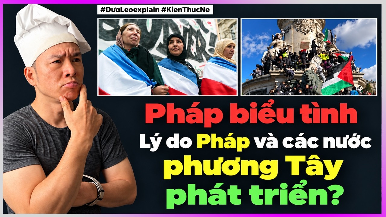 Dưa Leo explain: Pháp biểu tình - lí do Pháp và các nước phương Tây phát triển?