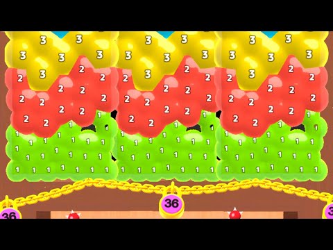 Melty Bubble / merge car run - jelly 2048 ball New Update Gameplay walkthrough New Level
