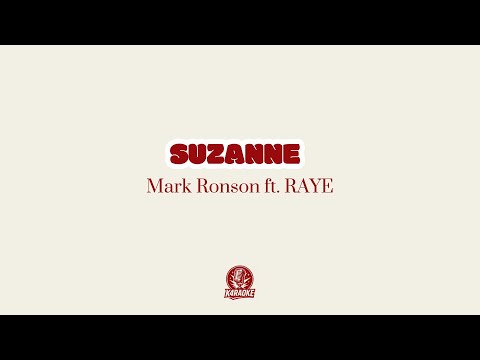 🎤✨ Karaoke SUZANNE - Mark Ronson ft. Raye