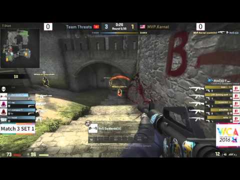 MVP karnal vs Threats SET1 WCA 2016 APAC Qualifiers CSGO Match3 160419 clean