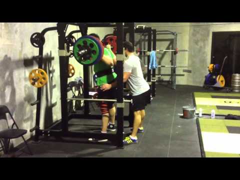 Dan "shanks" Squat PPP Week 3 - 195x5 @ 116kg