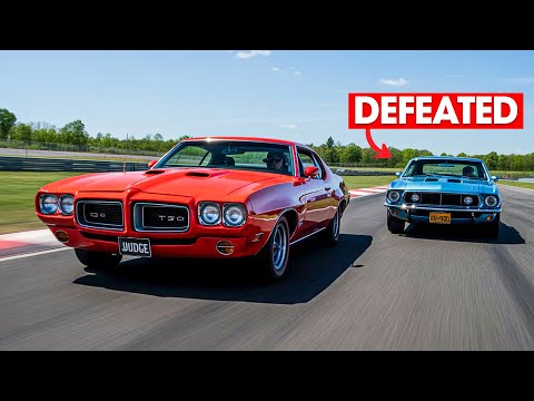Boss 429 vs Pontiac GTO Judge Drag Race Showdown!