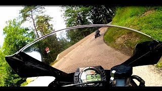 preview picture of video 'ZX10R, ZX6R, Street Triple col de leschaux GO PRO haute savoie'