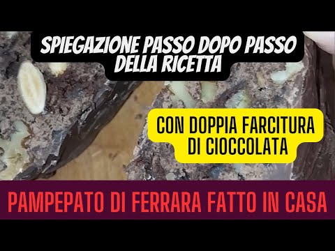 come fare il panpepato fatto in casa con doppia farcitura di cioccolata specialità di Ferrara