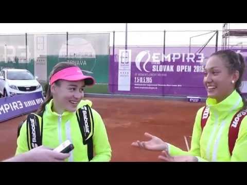EMPIRE Slovak Open 2015: Doubles SF,  Mihalikova / Schmiedlova - Krunic / Martic 2-6, 6-7(2)