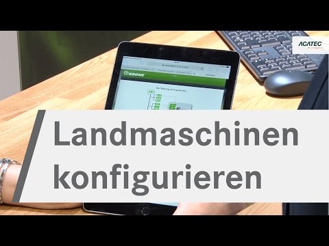Landmaschinen konfigurieren mit speedmaxx von ACATEC