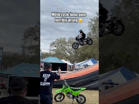 Motorcycle Jump Gone Horribly Wrong!