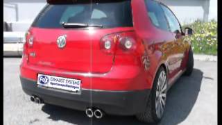 Video: Soundfile zur FOX Sport-Endschalldämpfer Golf 5 GTI & Golf 6 GTI Video: Soundfile zur FOX Sport-Endschalldämpfer Golf 5 GTI & Golf 6 GTI