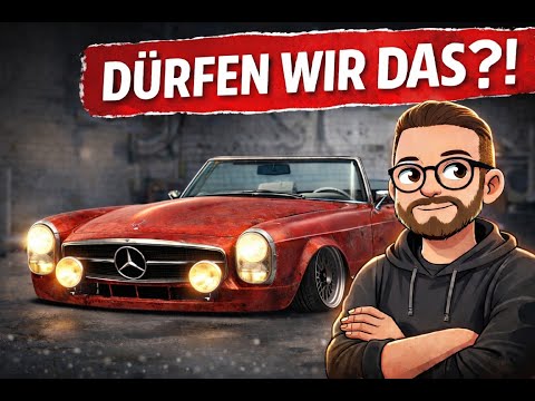 Dürfen wir DAS mit einer Pagode machen? Mercedes Benz W113 280SL I Luftfahrwerk, Auspuff, etc. ...