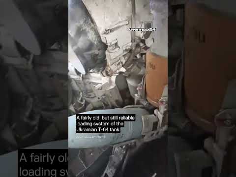 Loading System of Ukrainian T-64 Tank #warinukraine