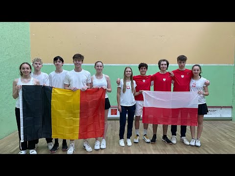 Belgium vs Poland - ESF European Mixed Teams U17 Squash Championships (Prague, Czech Republic) 2023
