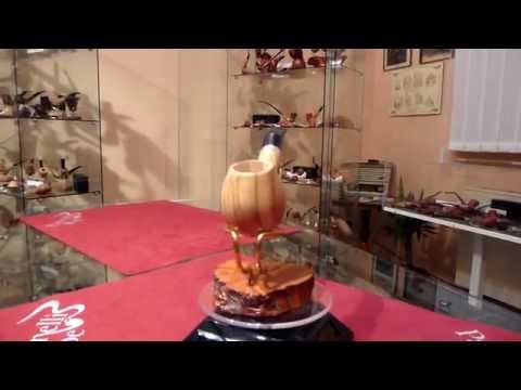 Pipa in olivastro half bent freehand - www.paronellipipe.it