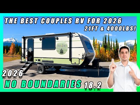 2026 NO BOUNDARIES 18.2 THE BEST COUPLES TRAILER IN 2026. INSANE SUSPENSION FOR BOONDOCKING!