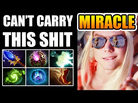 CAN'T CARRY THIS GAME WTF - Miracle [Invoker] Dota 2
