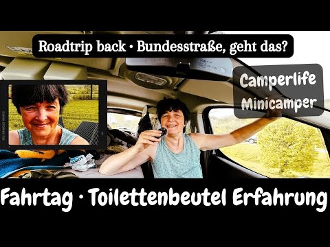 Vlog 149 • Roadtrip zurück • Finde ich diesmal die Route? Toiletten Erfahrungen & Stellplatz im Wald