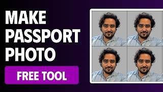 Make PASSPORT Photo FREE - No PHOTOSHOP | Passport Photo Maker Tool