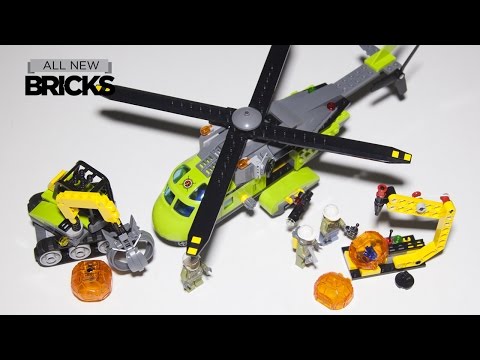 Vidéo LEGO City 60123 : L'hélicoptère d'approvisionnement du volcan