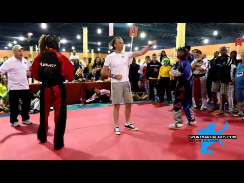 Robyn LeBuffe vs Morgan Plowden - Women's Sparring - US Open 2014