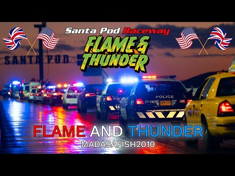 Flame & Thunder at Santa Pod 2025 - (9) American Police Cars in the UK