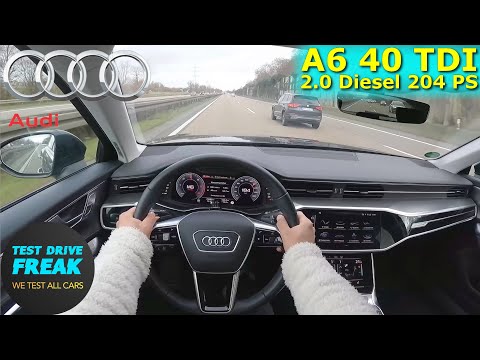 2022 Audi A6 Avant 40 TDI Quattro 204 PS TOP SPEED AUTOBAHN DRIVE POV