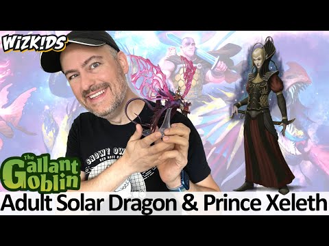Adult Solar Dragon & Prince Xeleth Premium Figure - Spelljammer - WizKids D&D Prepainted Minis