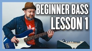 Beginner Bass Lesson 1 - Your Very First Bass Less