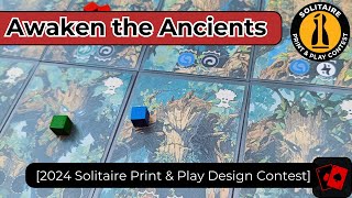 Playthrough | Awaken the Ancients (2024 Solitaire Print and Play Design Contest)