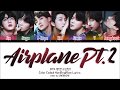 BTS 방탄소년단 AIRPLANE PT 2 Color Coded Lyrics Eng Rom Han