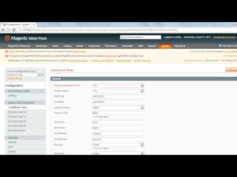 Countdown Timer Magento Extension
