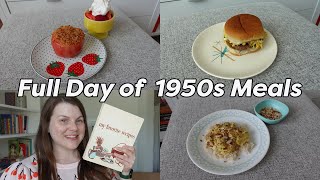 FULL DAY of 1950s Meals - trying vintage recipes from 1959!