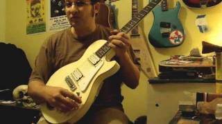 Video thumbnail for Demo of my modded 80's Cort Les Paul copy w/built in amp! by Doron Markowitz