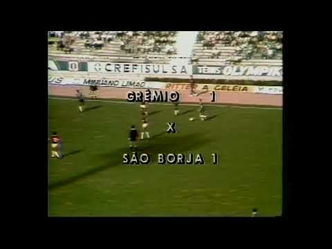 Grêmio 1 x 1 São Borja - Campeonato Gaúcho 1980
