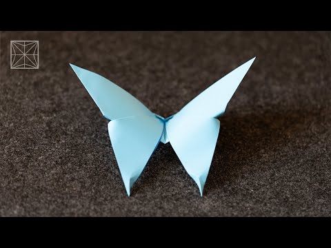 ORIGAMI SCHMETTERLING EINFACHE ANLEITUNG | WIE MAN EINEN ORIGAMI SCHMETTERLING BASTELT | DIY ORIGAMI