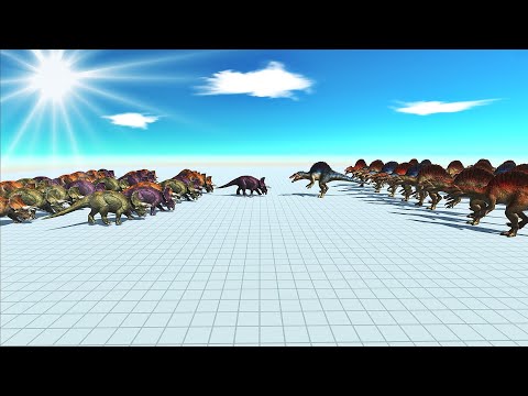 Herbivore Dinosaurs Army VS Carnivore Dinosaurs Army Dinosaurs Battle Animal Revolt Battle Simulator