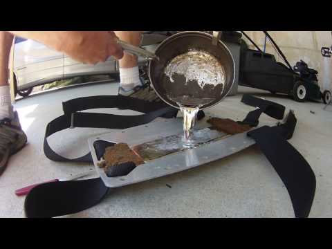 DIY making a P-weight for scuba dive backplate