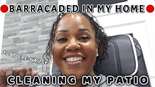 Roofers Trapped Me In! | Patio Cleaning and Prep | Relaxing Nail Salon Day