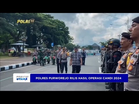 POLRES PURWOREJO RILIS HASIL OPS CANDI 2024