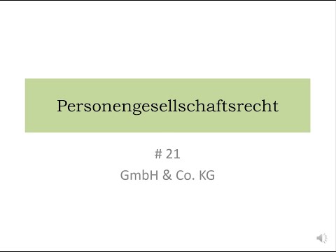 Personengesellschaftsrecht (21)