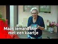 Ouderen in Udenhout willen heel graag vakantiekaartjes! Betty van den Oetelaar start kaartenactie