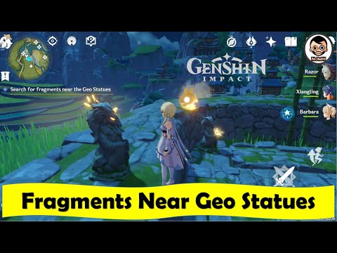 Search for Fragments near Geo Statues | Highest Point of Qingce Village for Research for Fragments