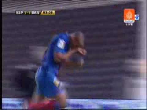 Liga 2009 : J05 : Espanyol Barcelone - Barcelone : 1-2