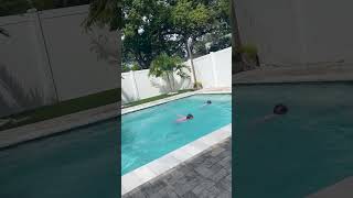 Babies' Pool Plunge Showcasing Surprising Swimming Skills